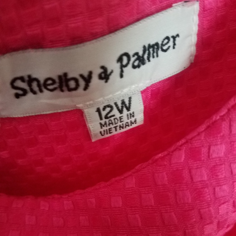 Hot pink Shelby and Palmer dressSize 12W - Picture 3 of 5